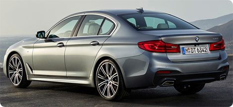 BMW Series 5 parte traseira