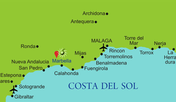 Costa del Sol Mapa